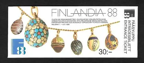 Finnland 2018: Briefmarkenausstellung Finlandia 2017, Markenheftchen, Ganzssache