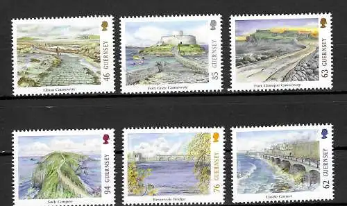 Guernsey 2018: Europa 2018, Brücken, 6x Briefmarken postfrisch