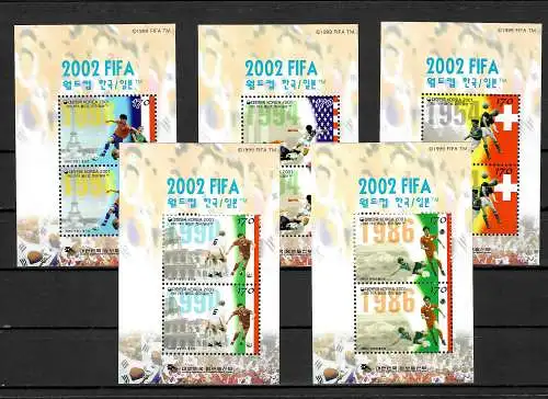 Südkorea: Fußball WM 2001, Südkorea und Japan, Former FIFA World cups, **