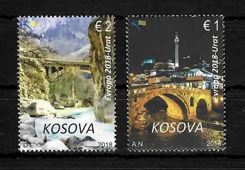 Kosovo:  Europa 2018, Brücken, postfrisch