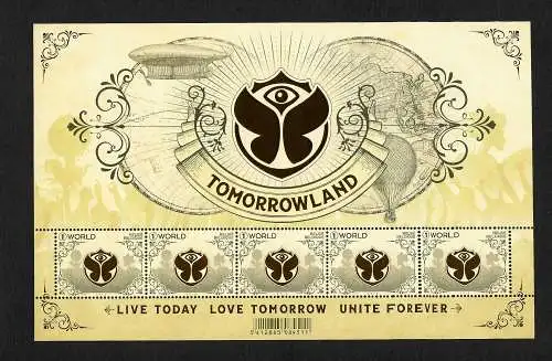 Belgien 2018: Tomorrowland - Unite Forever, Block postfrisch