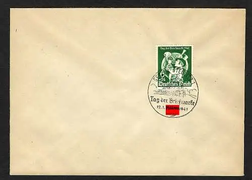 DR: Tag der Briefmarke 1941, MiNr. 762, FDC