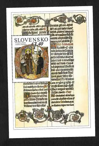 Slowakei: 550 Jahre Academia Istpolitana, postfrisch