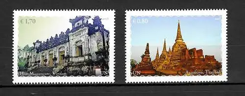 UNO Wien: Welterbe in Südostasien, 2015, Thailand, Vietnam, postfrisch