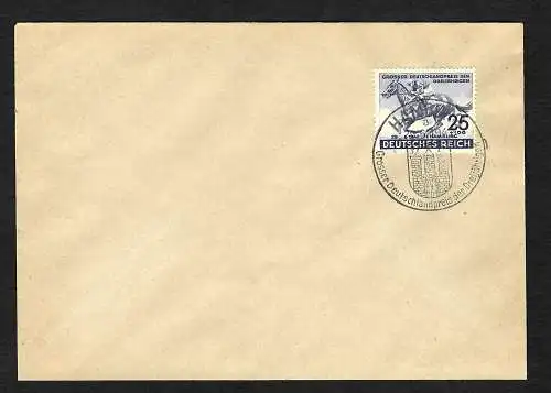 DR: Deutsches Reich 1942, Grosser Deutschlandpreis der Dreijährigen, FDC