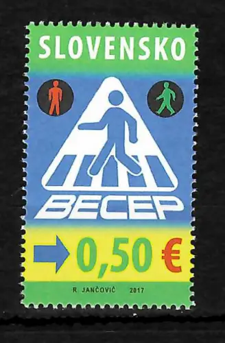 Slowakei: Verkehrssicherheit, postfrisch