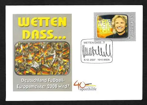 Wetten dass... Deutschland Fußball Europameister 2008 wird? Thomas Gottschalk