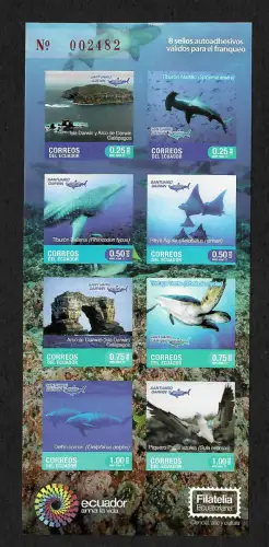 Ecuador: Isla Darwin y Arco de Darwin, Galapagos, Heftchen postfrisch