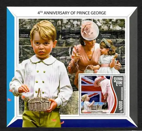 Sierra Leone 2017: 4th Anniversary of Prince George,  mnh, **