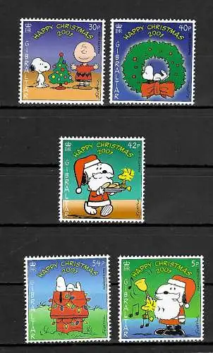 Gibraltar 2001: Happy Christmas, Snoopy, postfrisch