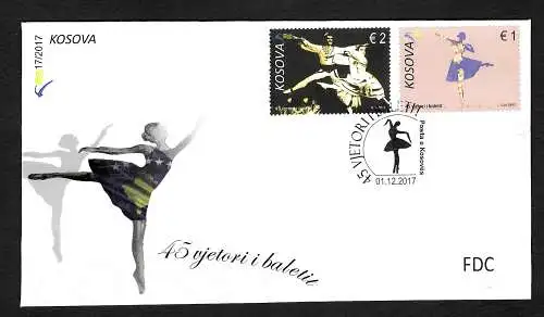 Kosovo 2017, Tanzen, Ballett, FDC