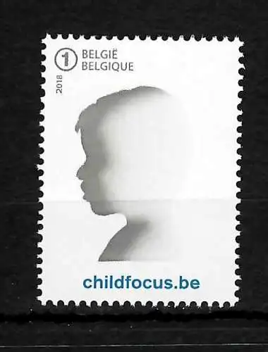 Belgien: 2018: 20 Jahre Child Focus, postfrisch