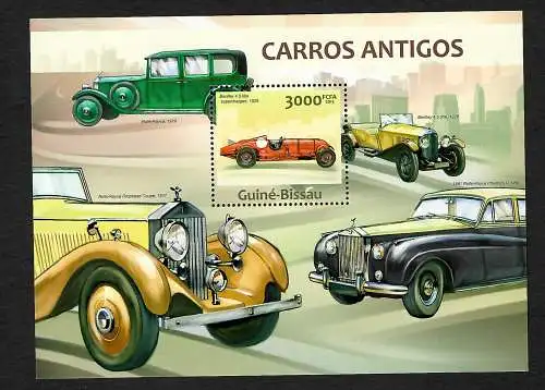 Guinea- Bissau: Carros Antigos, Oldtimer, Vintage cars, Bentley, Rolls-Royce **