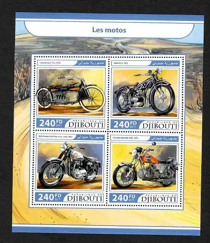 Djibouti 2017: Motorräder - Oldtimer BMW R32, Henderson, BSA, Hercules **