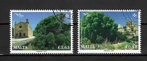 Malta 2017: Euromed 2 Briefmarken gestempelt