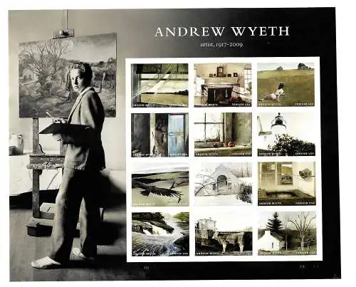 USA: Andrew Wyeth, 100. Anniversary, 12x Forever USA