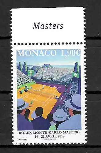 Monaco: Rolex Monte-Carlo Masters 2018, postfrisch