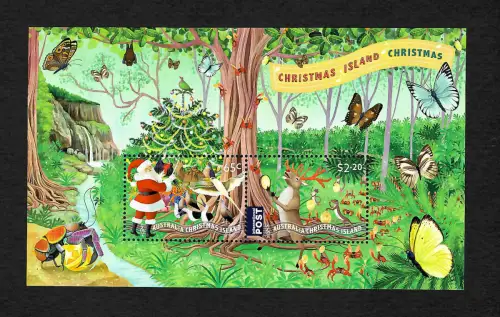 Australien: Christmas Island, Block 65c-2, Weihnachten, Block mnh