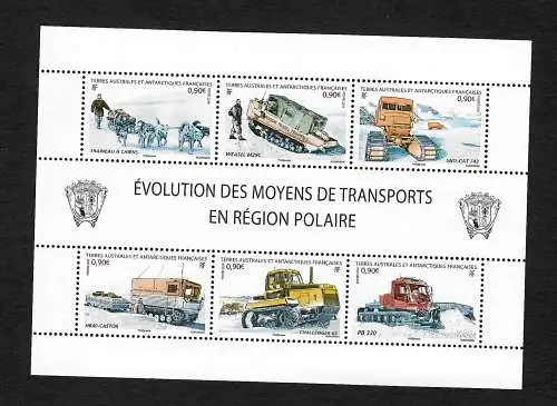 TAAF: Évolution des Moyens de Transports en Région Polaire, mnh