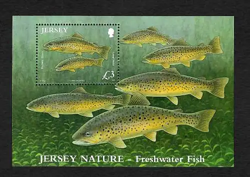 Jersey 2010: Freshwater Fish, Brown Trout, Forelle, postfrisch, mnh