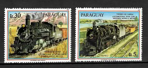 Paraguay: Güterzüge und Lokomotiven: Trennes de Carga, mnh, postfrisch