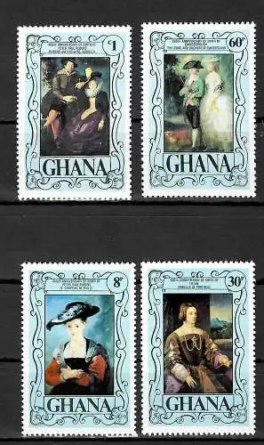 Ghana: Gemälde von Rubens, Gainsborough, Titian, mnh