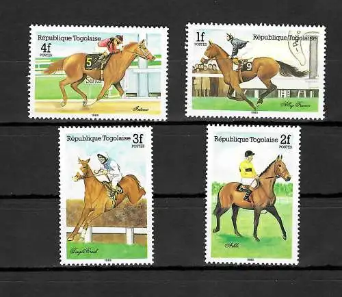 Togo: Pferde, Rennsport, horses, Reiten, postfrisch, mnh