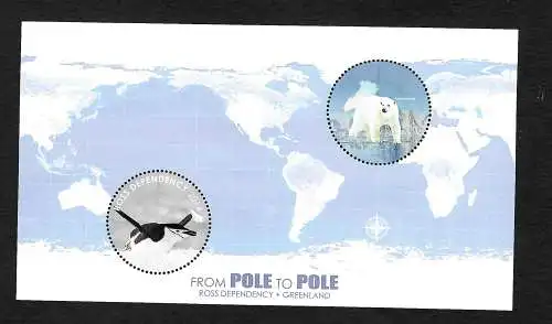 Ross Dependency 2014: From Pole to Pole, +Greenland: Ice bear, Piguin, Eisbär **