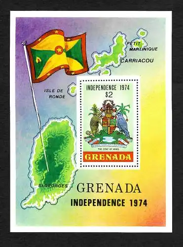 Grenada 1974: Independence Day, Unabhängigkeitstag, Martinique, Carriacou, Rode