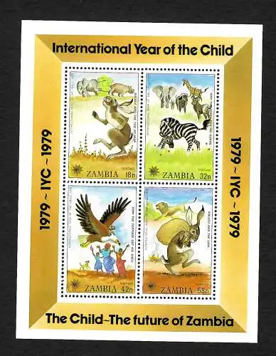 Sambia 1979: Internationales Jahr des Kinders, future of Zambia, mnh, **