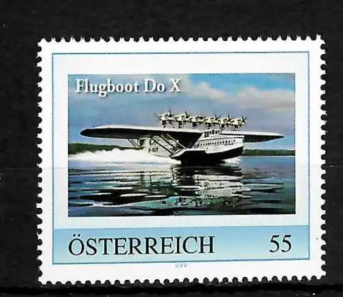 Österreich: Meine Marke - Flugboot Do X, postfrisch