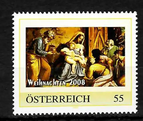 Österreich: Meine Marke - Weihnachten 2008, postfrisch