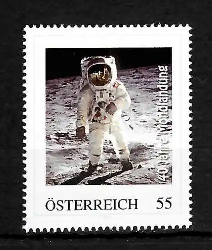 Österreich: Meine Marke - 40 Jahre Mondlandung - auf dem Mond, postfrisch