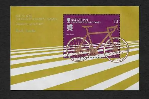 Isle of Man 2012: Olympische Spiele London, Fahrrad, postfrisch