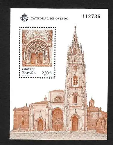 Spanien: Catedral de Oviedo, Kathedrale San Salvador von Oviedo, postfrisch