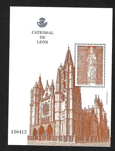 Spanien: Catedral de León, Kathedrale, postfrisch