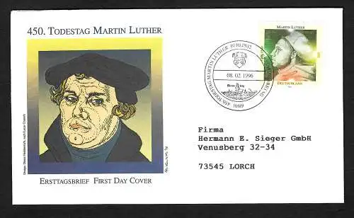 Bund 1996: 450. Todestag Martin Luther, FDC