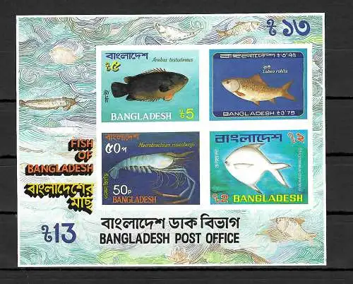 Bangladesh: Fische, postfrisch