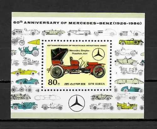 60th Anniversary of Mercedes-Benz, 1986, Merceds-Simplex-Phaethon, DPR, **