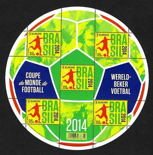 Belgien: Coupe du Monde de Football, Fußball WM, Brasilien 2014, #4468, **