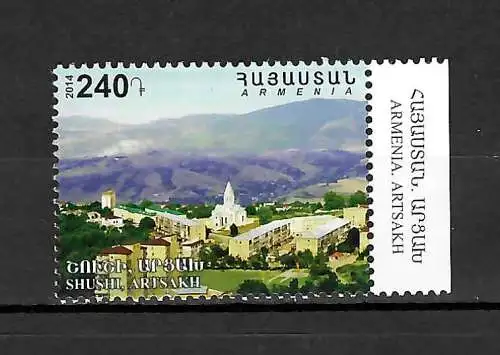 Armenien 2014: Stadt Sushi Berg-Karabach, Gemeinschaftsausgabe, postfrisch