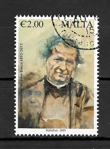 Malta 2015: 200. Geburtstag von St. John Bosco, gestempelt