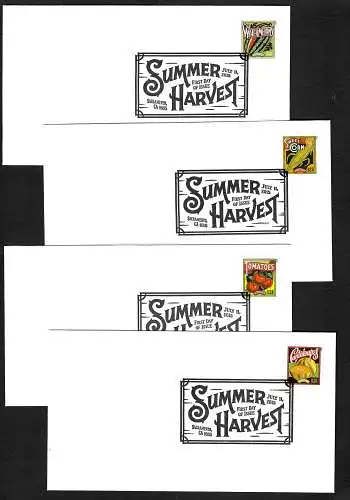 USA 2015: Summer harvest, Sacramento CA, FDC