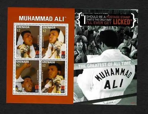 Grenada: Muhammad Ali, world Heavyweight Champion, mnh
