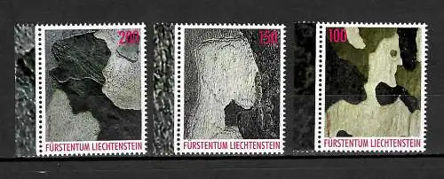 Liechtenstein 2016: Erich Allgäuer, #1828-1830, postfrisch