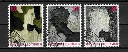 Liechtenstein 2016: Erich Allgäuer, #1828-1830, gestempelt