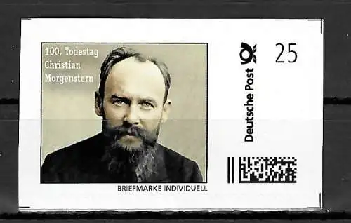 Bund Briefmarke Individuell: 100. Todestag Christian Morgenstern, postfrisch