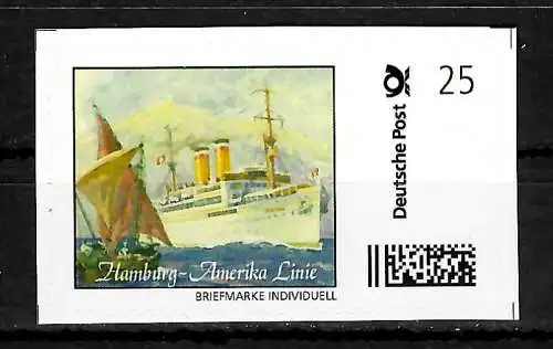 Bund Briefmarke Individuell: Hamburg-Amerika-Linie, postfrisch