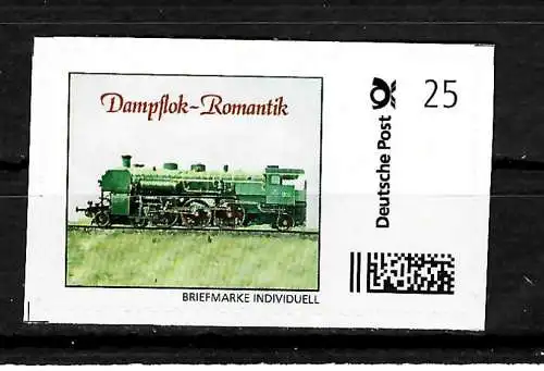 Bund Briefmarke Individuell: Dampflok-Romantik 1, postfrisch