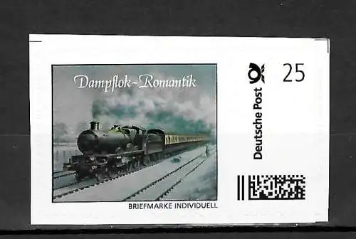 Bund Briefmarke Individuell: Dampflok-Romantik 3, postfrisch